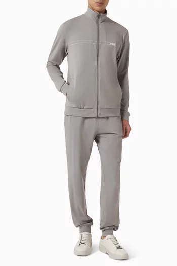Logo Tracksuit Set in Stretch Cotton