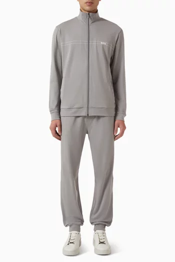 Logo Tracksuit Set in Stretch Cotton