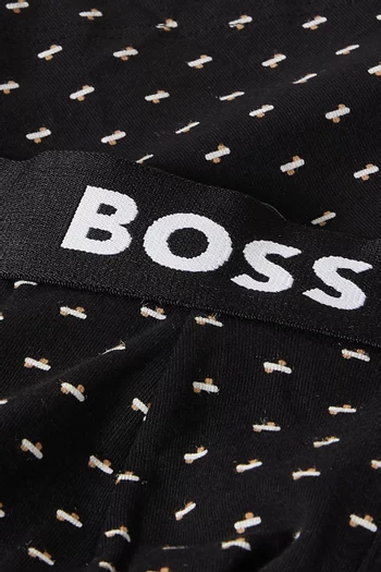 Logo Boxer Shorts in Stretch-cotton, Set of 3