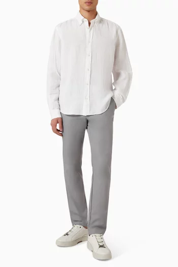 Liam Logo Shirt in Linen