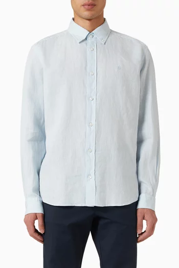 Liam Logo Shirt in Linen