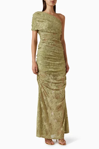 Fiorella Top & Maxi Skirt Set in Lace