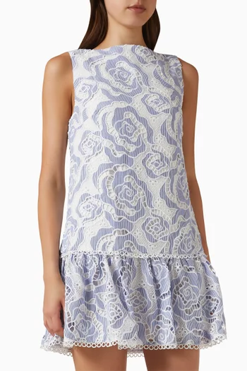Claude Embroidered Mini Dress