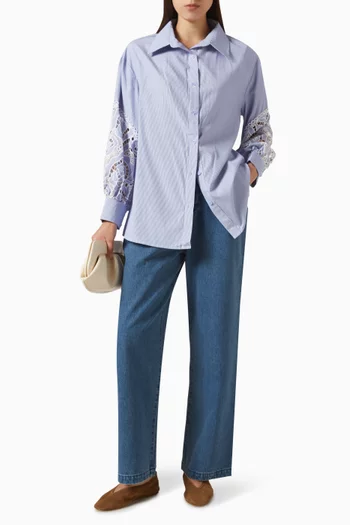 Claude Lace-trim Shirt