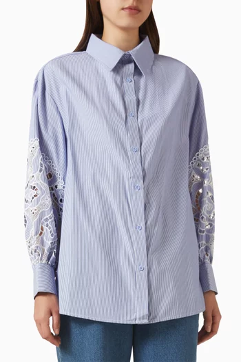 Claude Lace-trim Shirt