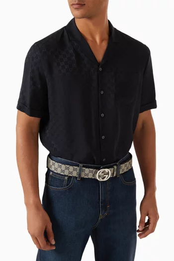 Reversible Interlocking G Belt in Canvas