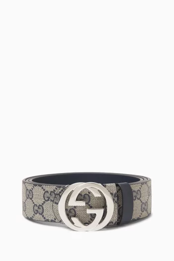 Reversible Interlocking G Belt in Canvas