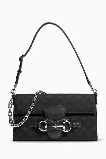 Medium Horsebit Ristretto Bag in GG Canvas