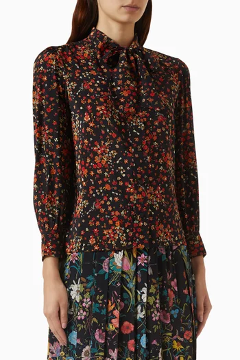 Printed Shirt in Silk
