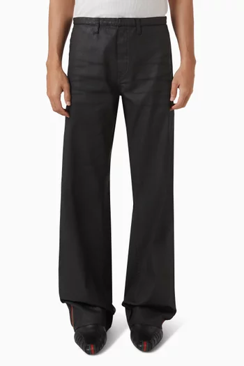 Coated Web Pants in Cotton-twill