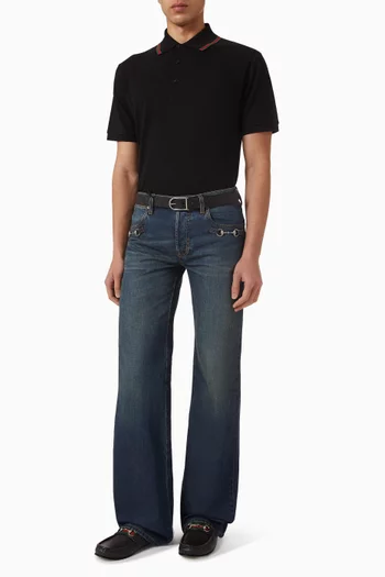 Polo Shirt in Cotton Pique