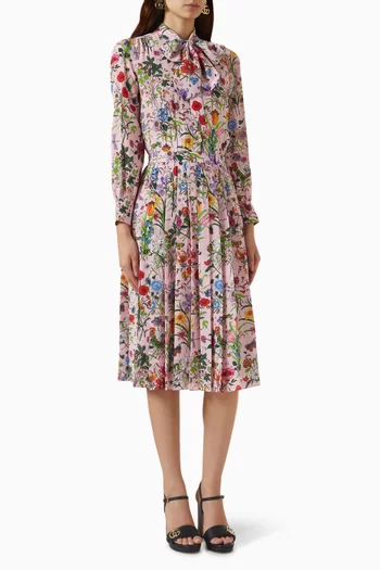 Printed Dress in Silk