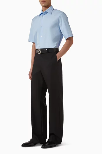 GG Shirt in Cotton Poplin