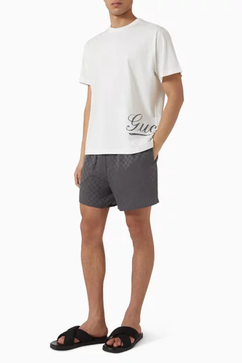 GG Jacquard Shorts in Silk