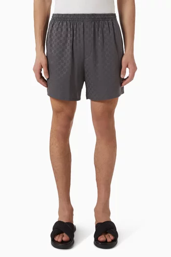 GG Jacquard Shorts in Silk
