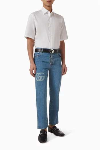 GG Shirt in Cotton Poplin