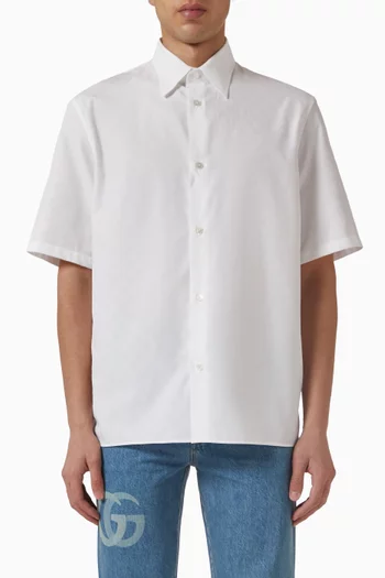 GG Shirt in Cotton Poplin