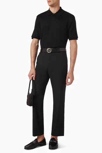 GG Jacquard Polo Shirt in Technical Jersey