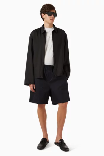 Zip Shirt in Techical Silk