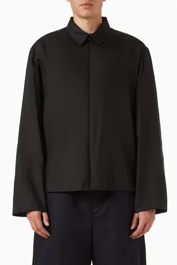 Zip Shirt in Techical Silk