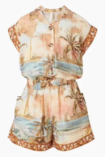 Junior Girl Mahon Pocket Playsuit in Cotton