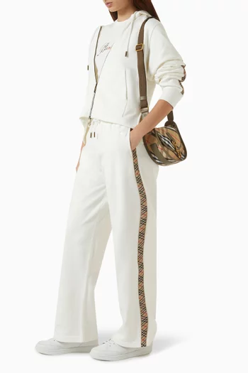 Check Trim Sweatpants