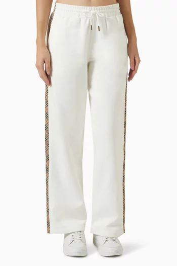 Check Trim Sweatpants