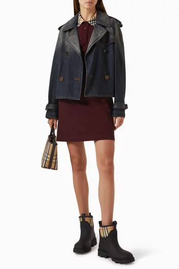 Mayfair Trench Jacket in Denim