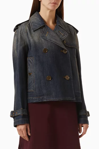 Mayfair Trench Jacket in Denim