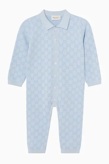 GG Monogram Knitted Romper