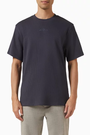 Signature Waffle T-shirt in Cotton