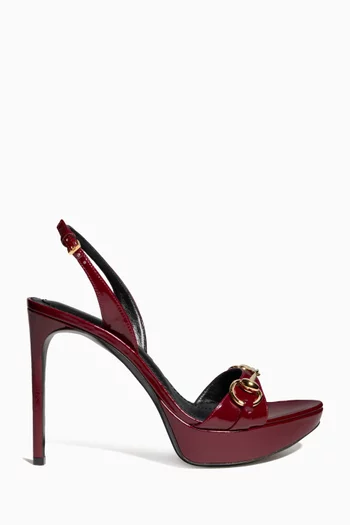 Donna 105 Platform Sandals in Patent Leather