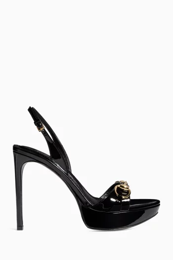 Donna 105 Platform Sandals in Patent Leather
