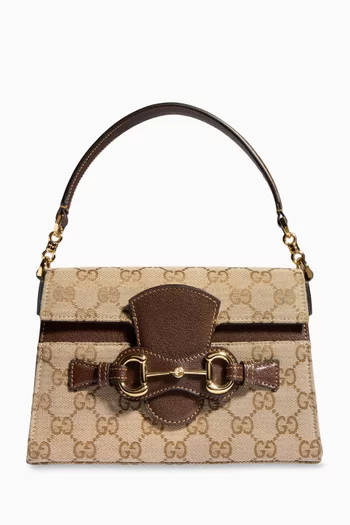 Small Duomo Horsebit Top-handle Bag in GG Canvas