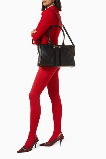 Large Borsetto Boston Bag in Leather