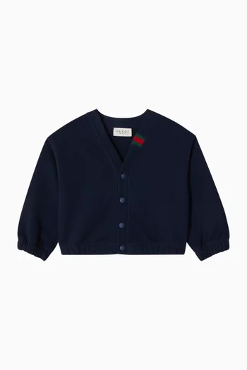 Cardigan in Felted Cotton-jersey