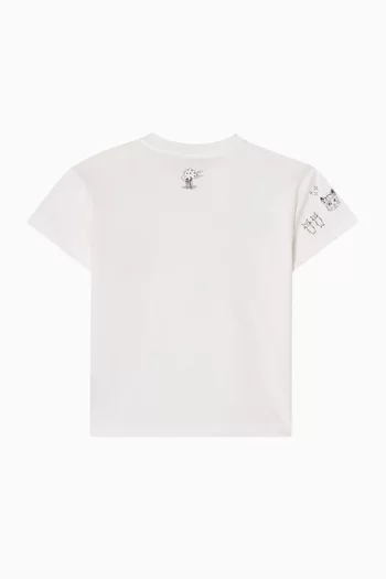 Graphic Print T-Shirt in Cotton