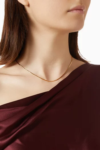 Lucy Williams Cobra Snake Necklace in 18kt Gold Vermeil