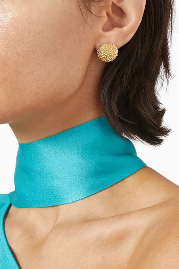 Baya Dome Stud Earrings in 18kt Recycled Gold