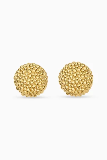 Baya Dome Stud Earrings in 18kt Recycled Gold