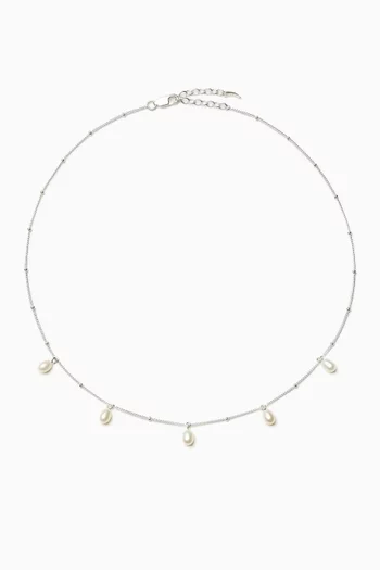 Pearl Baya Baroque Chain Choker in 18kt Gold-Plated Sterling Silver