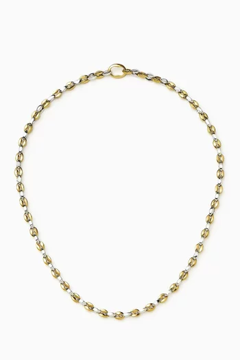 Mariner Chain Necklace in 18kt Gold-plated Steel