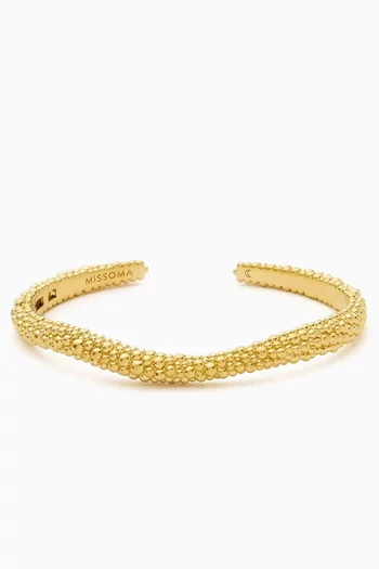 Baya Claw Cuff in 18kt Recycled Gold-Plated Brass