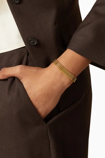 Heirloom Chain Bracelet in 18kt Gold-plated Steel