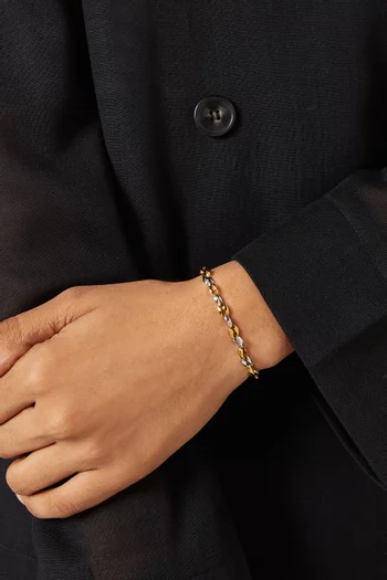 Mariner Chain Bracelet in 18kt Gold-plated Steel