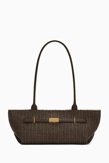 The New York Shoulder Bag in Raffia