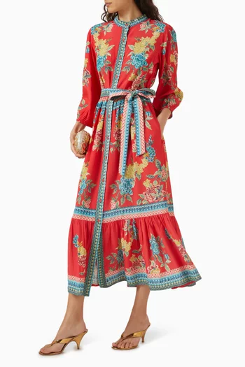 Tiffany Belted Midi Dress