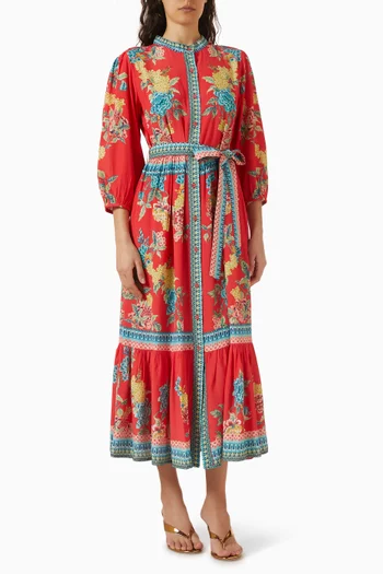 Tiffany Belted Midi Dress