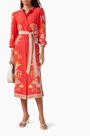Kaitlyn Belted Midi Dress