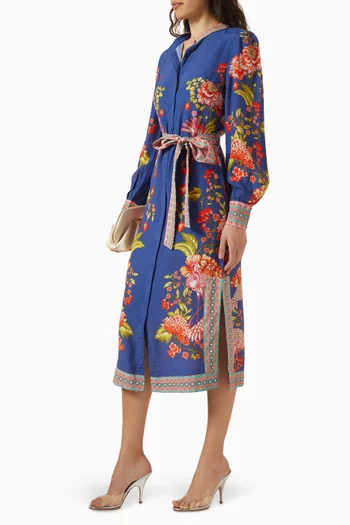 Kaitlyn Belted Midi Dress